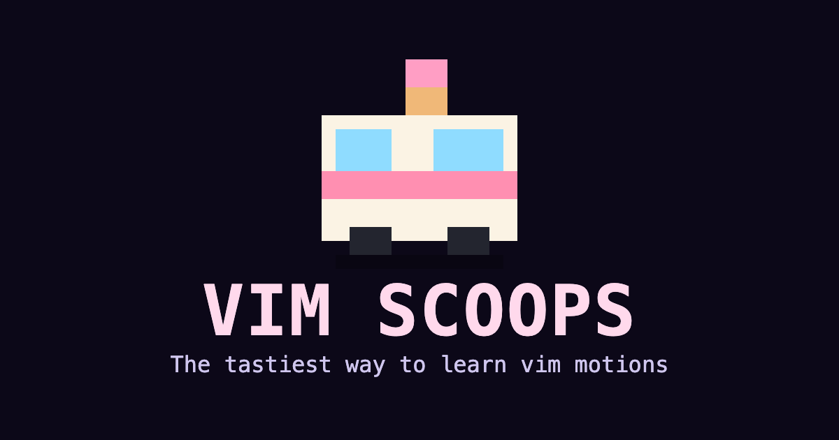 Learn Vim motions with an ice-cream van